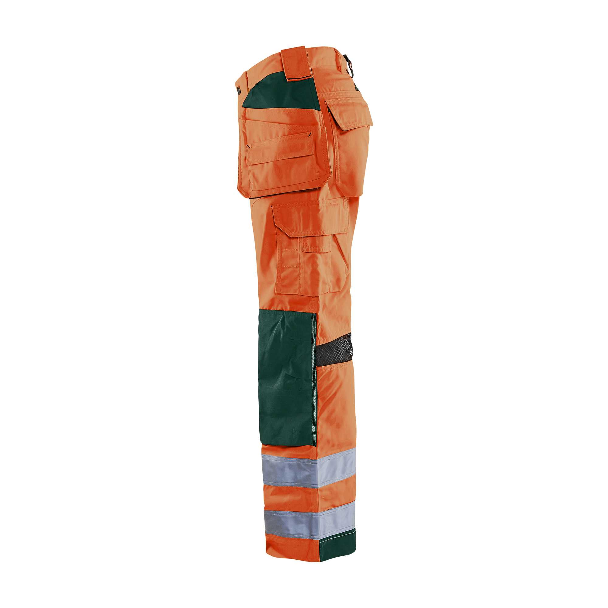 BLAKLADER 15651811 | Ventilated Hi Vis trousers Hi Vis Reflective Work Trousers Men - Mesh Panels